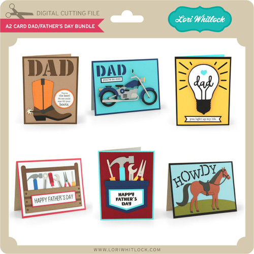 Download A2 Card Dad Father S Day Bundle Lori Whitlock S Svg Shop