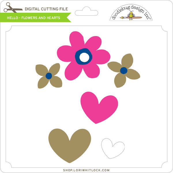 Download Hello Flowers And Hearts Lori Whitlock S Svg Shop