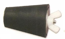 (Large) Universal Stopper Replaces #7, #8, #9, & #10 expansion plugs made of natural rubber, stainless steel and nylon. Insert proper stopper into skimmer or wall outlets and returns and tighten wing nut until plug is secure in hole. Completely non corrosive. Natural rubber has excellent memory and will return to it's original shape when removed. -2 per package -
