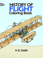 History of Flight Coloring Book 