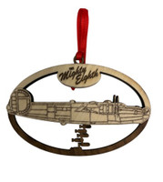 HANDCRAFTED WOODEN B-24 ORNAMENT