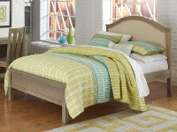 Seaview Upholstered Bed Full Driftwood