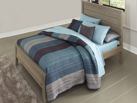 Seaview Panel Bed Full Driftwood