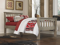 Seaview Slatted Bed Twin Driftwood