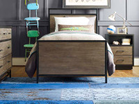 Catalina Panel Bed - Dark