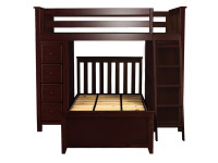 Space Saver Loft Twin/Twin w/Desk, Chest & Ladder