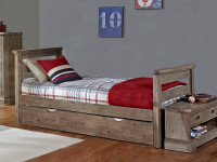 Cambridge Half Bunk Bed with Trundle