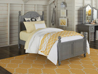 Lakeview Poster Bed Twin - Grey