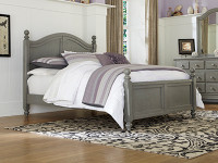 Lakeview Poster Bed Full - Grey