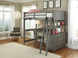 Shown with desk below loft bed Shown with desk below loft bed