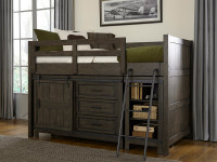 Farmhouse Low Loft w/ Dresser & Bookcase