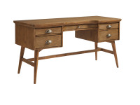 Union Square Pedestal Desk - Amaretto