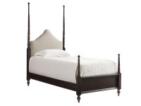 Elizabeth Upholstered Poster Bed Twin - Molasses
