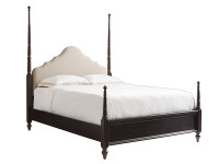 Elizabeth Upholstered Poster Bed Full - Molasses