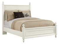Elizabeth Panel Bed Queen - White