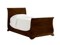 Sydney Sleigh Bed Twin - Dark Cherry