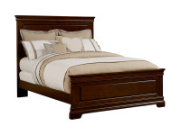 Sydney Panel Bed Queen - Dark Cherry