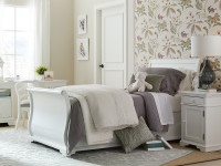 Sydney Sleigh Bed Full - White