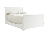 Sydney Sleigh Bed Queen - White