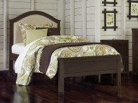 Seaview Upholstered Bed Twin - Espresso