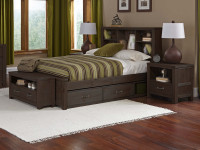 Seaview Bookcase Bed Twin - Espresso