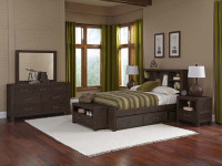 Seaview Bookcase Bed Full - Espresso