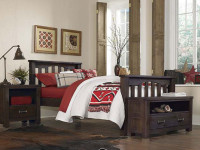 Seaview Slatted Bed Twin - Espresso