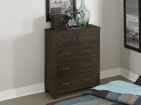 Seaview 5 Drawer Chest - Espresso
