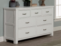 Seaview 7 Drawer Dresser - White