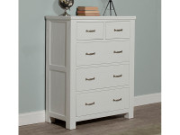 Seaview 5 Drawer Chest - White