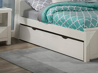 Seaview Slatted Trundle - White