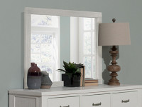 Seaview Landscape Mirror - White