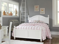 Lakeview Poster Bed Full - White