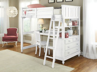 Lakeview Loft Bed Twin - White