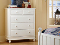 Lakeview 5 Drawer Chest - White