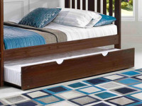 Rustic Brushed Pine Trundle - Chestnut