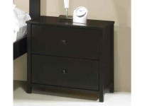 Solid Pine Night Stand - Espresso