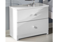Solid Pine Night Stand - White