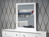 Solid Pine Mirror - White