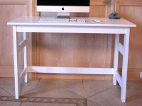 Solid Pine Desk - White