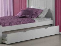 Solid Pine Trundle - White