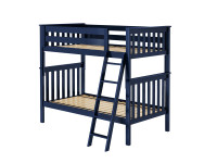 Bedroom Basics Bunk Bed Twin/Twin with Angled Ladder
