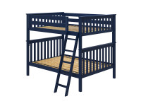 Bedroom Basics Bunk Bed Full/Full with Angled Ladder