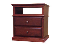 Nightstand - 2 Drawer + Open