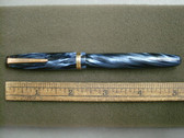 PARKETTE ZEPHYR FOUNTAIN PEN BLUE MARBLE/SMOKE