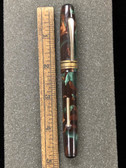 No Name Green and Bronze Marble Fountain Pen 