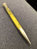 Vintage Autopoint Mechanical Pencil Translucent Lime Green 14K Green Gold Filled