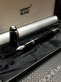 Montblanc Boheme Blue Stone Fountain Pen Excellent In Box