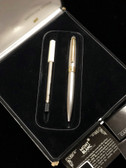 MONTBLANC MEISTERSTUCK 164 SOLITAIRE STERLING BARLEY PATTERN BALLPOINT PEN NEW IN BOX 