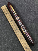 Conklin Nozac Red Pearl Fountain Pen F 14K Nib 